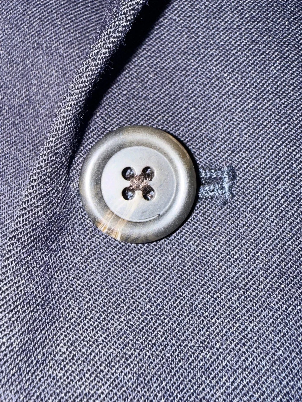 Lauren Ralph Lauren Men’s Blue Solid Wool 2-Button Blazer 42L